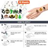Bigfoot Temporary Tattoos 10 Sheets 100 PCS Bigfoot Jungle Party Decorations Favors Supplies Sasquatch Theme Birthday Cute Stickers Christmas Gifts for Boys Girls Class School Prizes Carnival