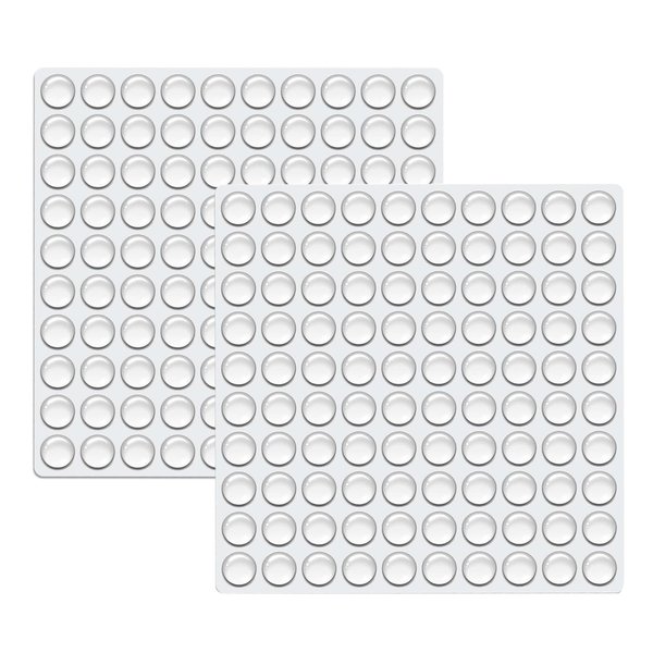 200Pcs Cabinet Door Bumpers- Rubber Door Stoppers for Cabinets and Drawers，Premium Eco-Friendly Silicone, Strong Adhesion,Transparen