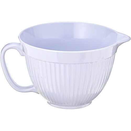 Norpro Melamine Grip-EZ Mixing Bowl, 3-Quart, White