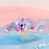 GAFATORY Purple Mermaid Headband for Women Rhinestone Adult Crown Fishtail Headbands Starfish Pearl Tiara Ocean Theme Halloween Custome Pink Purple Crown for Mermaid Party Decorations