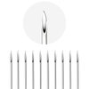 BodyJewelryOnline 25pcs Piercing Needles, 15G Hollow Puncture Piercing Needles Disposable Sterile Stainless Steel Piercing Needles for Rook Conch Daith Hoop Piercing