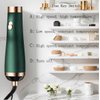 Travel Hair Dryer- 1800W High-Speed Brushless Motor Negative Ionic Blow Dryer for Fast Drying, Low Noise Thermo-Control Hair Dryers with Comb for Salon, Home and Travel. (Green)