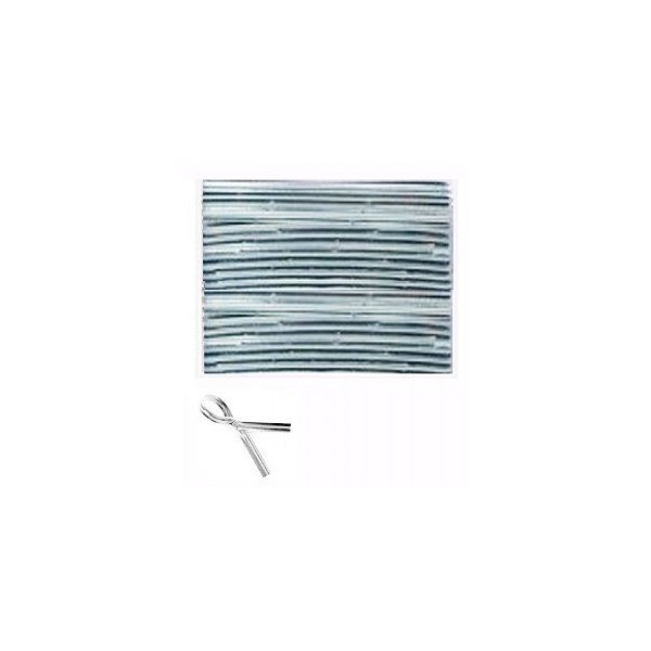 LorAnn Twist Ties, Metallic Silver 2000 piece package