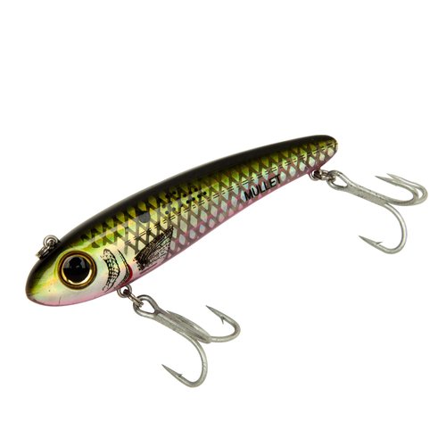 Bomber Lures Mullet Slow-Sinking Twitch, Walking Saltwater Fishing Lure, Excellent for Speckled Trout, Redfish, Stripers and More, 3 1/2", 5/8 oz, Menhaden