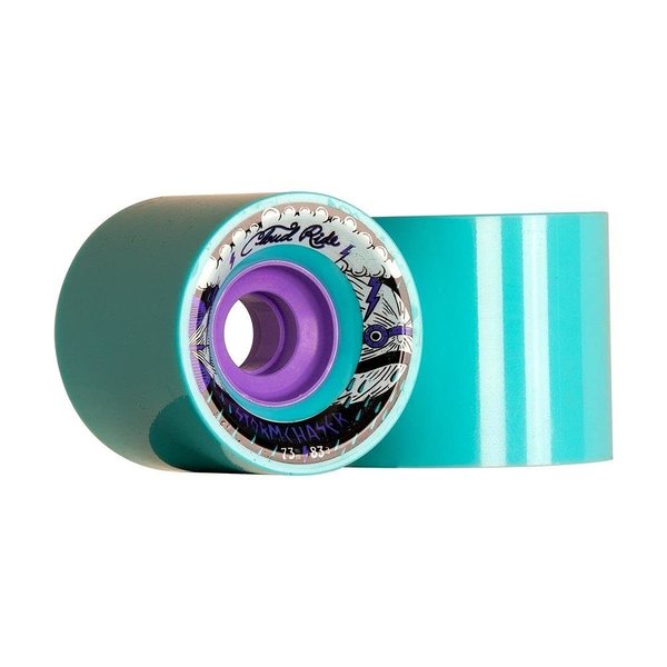 Cloud Ride! Storm Chaser 73mm 83a Downhill Longboard Race Wheels, Blue