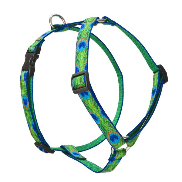 LupinePet Originals 3/4" Tail Feathers 20-32" Adjustable Roman Dog Harness for Medium Dogs