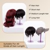 Appearanz 3in1 hair Wig Stand Portable Collapsible Holder Durable Wig Display 13.8 Inch Tool Travel Stand for All Wigs