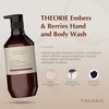 Theorie Embers and Berries Hand and Body Wash - Signature Fragrances Collection - Vegan, Luxury Soap with Notes of Saffron, Juniper Berry, Black Violet & Vetiver, Pump Bottle 400mL