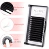 ACTROL Volume Eyelashes Extension D Curl 0.07mm 11mm Easy Fan Lashes Extension Self Fanning Eyelashes Extension volume Lashes Bloom in One Second Easy Fan Eyelashes Extension(D-0.07mm, 11mm)