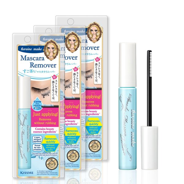 Heroine Make by Kissme 3 Pack Speedy Mascara Remover & Eye Makeup Remover from Japan