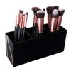 Super Z Outlet Cosmetic Makeup Black Organizer for Lipstick, Eyeliner Brushes, Lip Pencil Display Rack 3 Slot Vanity Top Holder