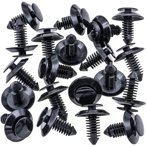 Rexka 20pcs Door Trim Panel Retainers Clips Fastener for Ford N801925-S Lincoln Mercury Bronco F150 Mustang F-250 F-350