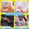 Jerify 50 Pcs Motivational Stress Balls Inspirational Quotes Balls Hand Exercise Ball Bulk for Kids Adults Anxiety Relief Encouraging Gifts Back to School Supplies, 1.57 Inches(Cute,Macaron)