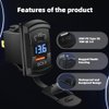 CNAODUN USB Rocker Switch USB C Charger Socket with Waterproof Cover Dual PD and QC3.0 12V/24V Blue Led Voltmeter for Rocker Type Marine Switch Panel On Marine Rv Vehicles…