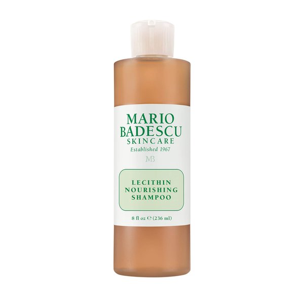 Mario Badescu Lecithin Nourishing Shampoo | Hydrating and Moisturizing Shampoo for Men & Women with Jojoba Oil & Lecithin | Helps Restore Dry, Damaged & Color-treated Hair | 8 Fl Oz
