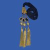 Punjabi Paranda/Tassles Hair Accessories For Girls/Hair Parandi Choti. / Hair Extensions Parandi Choti Hair For Women/Wedding Accessories/Hair For Women Big Parandi (Golden)