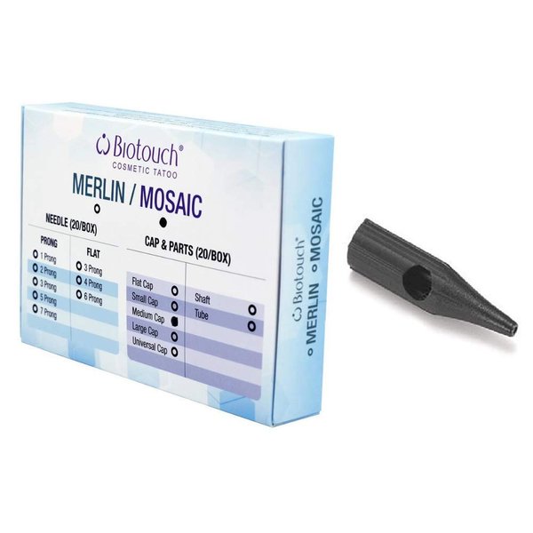Permanent Makeup BioTouch MOSAIC Machine Needle CAPS for 2 prong and 3 prong Needles Cosmetic Tattoo Ink 20 pc