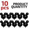 10 PCS Black Mouse Head Foil Balloons For Kids 24" Mouse Mylar Balloons for 1st Birthday Mouse Head for Kids Birthday Party Decoration Mouse Birthday Party Supplies