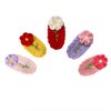 Crochet knitted Little Flowers Hair Clips For Girls Children's day Birthday Valentine's Day Gifts Hair Accessories Barrettes Strong Hold jaw clip for Thick Thin Hair Makeup Application. (5PCS)