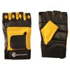 Muscle Composition Gym Gloves with Wrist Closure for Men & Women, Padded Workout Crossfit, Weightlifting, Black/Yellow or Black, Premium Quality (XX-Small)