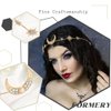 Formery Moon Crown Headband Gold Star Rhinestones Tiara Headpiece Party Prom Festival Elastic Crystal Hairband Hair Accessories for Women and Girls