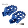 AnXin Motorcycle Foot Pegs Footpeg Pedals FootRest for PW50 1981-2023 PW80 1983-2006 Pit Dirt Bike Blue