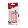 KISS Everlasting French Manicure Kit, Chip-Free with Flexi-Fit Technology, Petite Length, Clear Pink, with Pink Gel Nail Glue (Net Wt. 2 g / 0.07oz.), Mini Nail File, Manicure Stick, and 28 Fake Nails