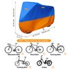 Jurmon Bike Cover Outdoor Waterproof Bicycle Covers Rain Sun UV Dust Wind Proof with Lock Hole for Ebike Electric Bike Mountain Road Bike (blue, XXL Size for 2 bike)