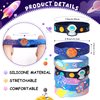 KELENO 24 Outer Space Party Favors Birthday Supplies Galaxy Astronaut Silicone Bracelets Bulk Kids Boy Girl Toy Gift for Goodie Bag Stuffer Class Prize Christmas Easter Space Themed Party Favors