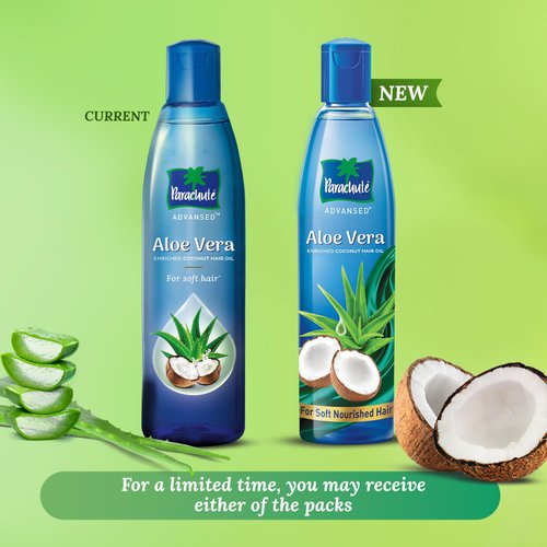 Parachute Advansed Aloe Vera Enriched Coconut Hair Oil, 250ml (Free 75ml)