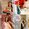 50th Birthday Decorations Women Birthday Headband,50 Birthday Queen Sash and Crown,50th Birthday Crown and Sash,50th Birthday Tiara,50th Birthday Gifts for Women,Happy 50th Birthday Party Decorations