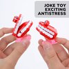 Chattering Teeth With Eyes - 1.75 Inch Windup Toys Bulk 12 Pcs - Playset for Party Favors - Pinata Stuffers - Goodie Bag Supplies - Bulk Gifts for Kids