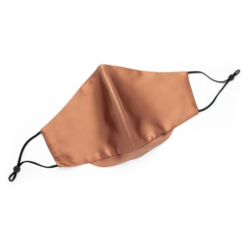 Habac Studio- 100% Mulberry Silk Face Mask, Face Masks Washable, Reusable Face Mask, Women Mens Face Mask, Silk Mask, (Copper)