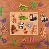 PikatoyZ Wooden Puzzle, Forest Animals, 8 Pieces, Ages 1-3, Montessori Toy for Gifts, Educational Game for Babies and Children, Portable Baby Puzzles