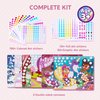 Klever Kits Dot Art Kit for Kids, No Mess Sticker for Toddlers 3-7, Craft Kits, DIY Creative Activity, Travel Toy, Birthday for Boys Girls (Unicorns & Princess)