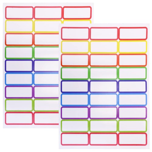 Mini Skater 54Pcs Small Dry Erase Magnetic Labels 1 x 3”Name Plates Tags White Board Write On Magnets Sticker for Seat Assignments Cabinets Classroom Use Easy to Move, 9 Colors