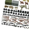 Military Weapons Pack, WW2 Army Gear Kit Bricks Accessories Set, SWAT Building Blocks Parts for Soldier Figures, Compatible with Major Brands