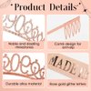 RUMIA Rose Gold 90th Birthday Crown & Sash for Women Glitter 90th Rhinestone Tiara Made in 1934 Sash 90th Birthday Gifts for Women 90th Birthday Decorations Party Supplies