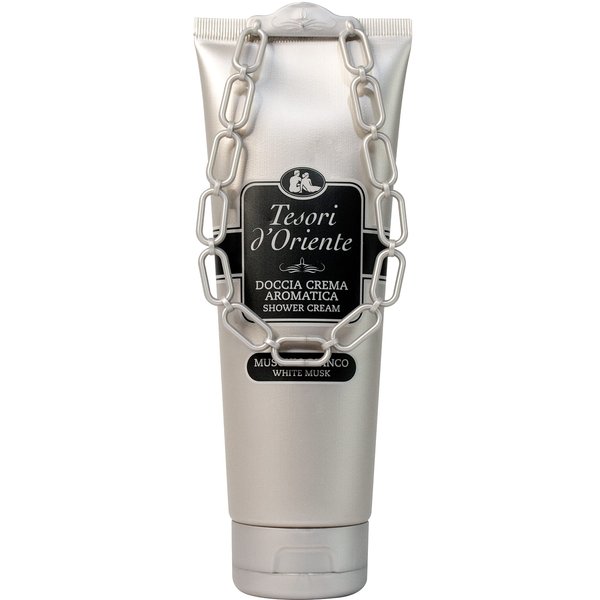 Tesori d'Oriente Shower Cream Gel Womens, Moisturizing Body Wash For Women, Travel Size Body Gel with Skin Care Essentials-250 Ml-8.45us Fl Oz-[Italian Import ]-(White Musk)