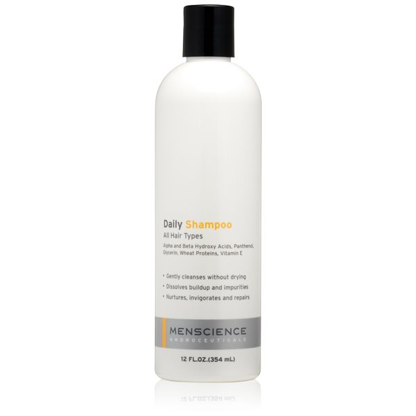 MenScience Androceuticals Daily Shampoo, 12 Fl Oz (Pack of 1)