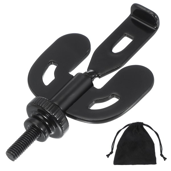 PATIKIL Portable Hotel Door Lock, Home Security Privacy Door Lock Devices with Storage Bag for Enhanced Safety Travel Hotel Home Apartment,Black