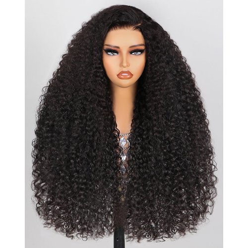 Arabella 5x6 Wear and Go Glueless Wigs Human Hair 210% Density Lace Front Wigs Human Hair 100% Deep Curly Wave Wigs Pre Cut Lace 12a Real Pre Bleached New Body Wave Wig(20inch, 5X6 Deep Curly Wig)