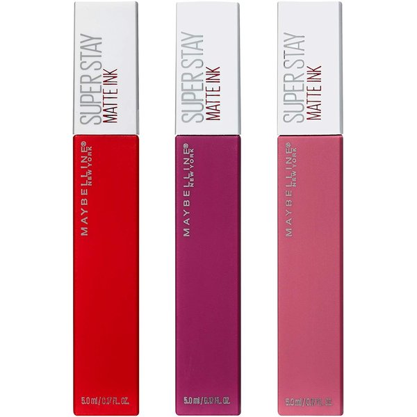 Maybelline Superstay Matte Ink Liquid Lipstick 3 Piece Gift Set