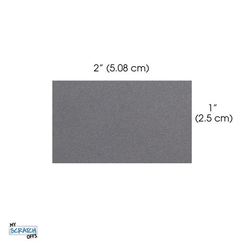 My Scratch Offs 1000 Pack Silver Rectangle Scratch Off Sticker Labels 1 x 2 Inch Easy to Scratch for Card Games Business Codes - Self Adhesive