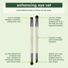 EcoTools Eye Enhancing Duo Makeup Brush Kit, For Eyeshadow, Use to Define, Blend, Smudge, & Shade Eyes, Synthetic Bristles, Eco-Friendly Makeup Brushes, Cruelty-Free & Vegan, 2 Piece Set Green