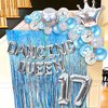 37 PCS Dancing Queen 17 Balloons Dancing Queen Mamma Mia Party Decorations 17 Birthday Party Decoration Sliver Blue 17 Birthday Decoration Mamma Mia Party Supplies