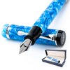 Conklin Duragraph Fountain Pen Ice Blue - Stub Nib, Premium Writing Instrument for Calligraphy & Signatures