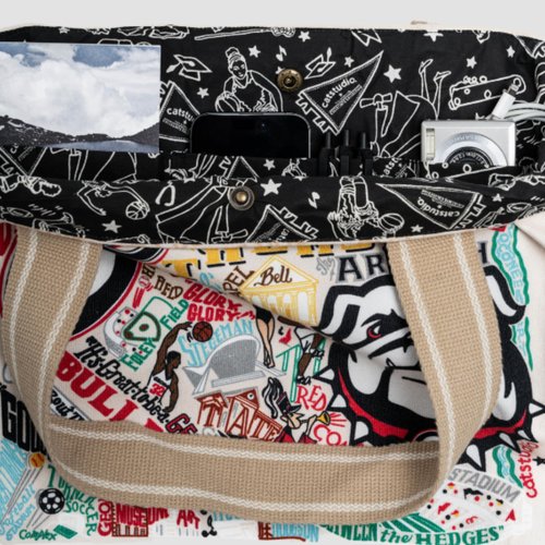 Catstudio University of Notre Dame Collegiate Tote Bag, Large Canvas Tote Bag, Reusable Grocery Bags for Women, Printed Canvas Bags, Housewarming Gifts, Couple Gifts