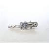 Extra tiny small silver metal slim alligator hair clip for fine thin hair (Clip quantity: 2 clips)