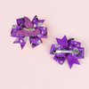 2PCS Halloween Hair Bows Clips for Kids Boys Girls Glitter Witch Hat Bows Clips Hairgrips Hair Barrette Halloween Purple Hair Accessories Headdress for Halloween Cosplay Costume Party Decoration